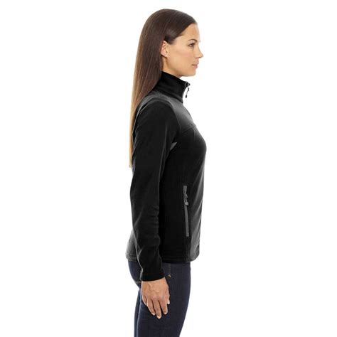 North End Women's' Black Microfleece Jacket