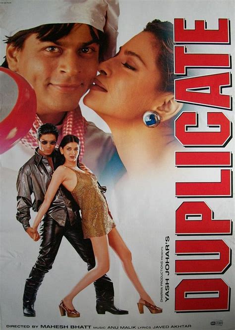 Duplicate (1998) | Shahrukh Khan Hindi Movie Posters | Pinterest | Shahrukh khan, Bollywood and ...