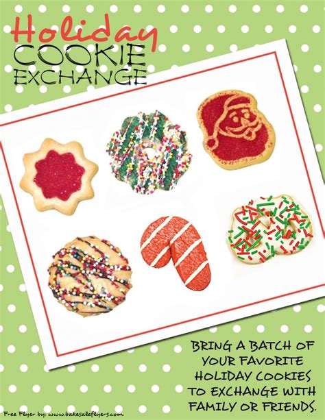 Cookie Exchange Invitations | Bake Sale Flyers – Free Flyer Designs