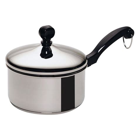 Farberware Classic Series 1 Qt. Stainless Steel Saucepan with Lid-50000 - The Home Depot