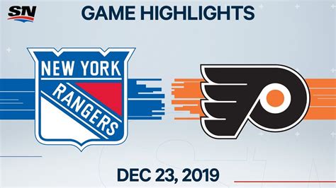 NHL Highlights | Rangers vs Flyers - Dec. 23, 2019 - YouTube