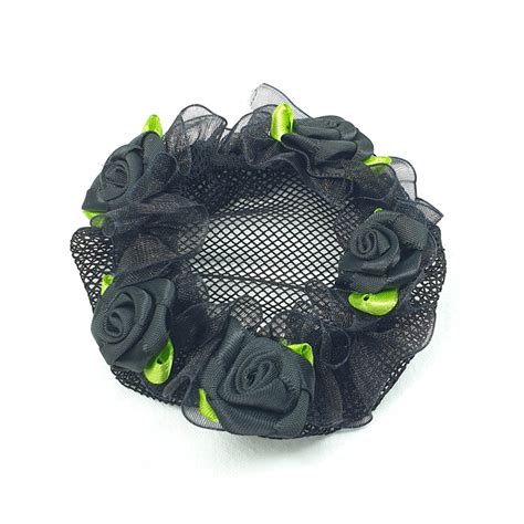 BC0043 Black Bun Cover with Rose - FH2.ca