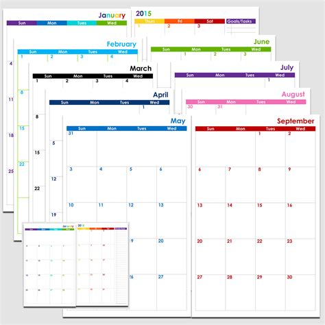 A3 Monthly Planner Printable Template 2020 June July August | Example Calendar Printable