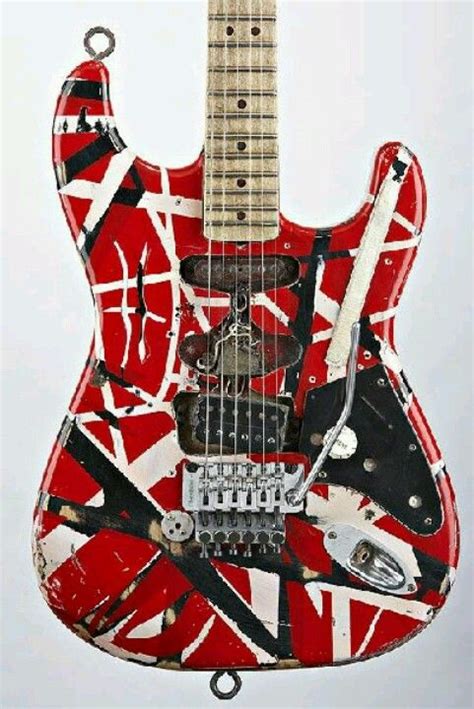 Eddie Van Halen's Frankenstein guitar. Made by Lynn Ellsworth, Boogie Body Guitars. Guitar Gear ...