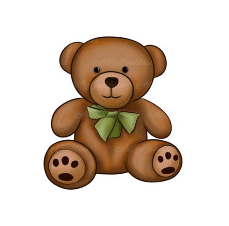 Teddy Bear Clipart Bear PNG Baby Shower Boy Digital - Etsy