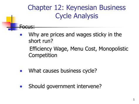 PPT - Chapter 12: Keynesian Business Cycle Analysis PowerPoint Presentation - ID:9126785