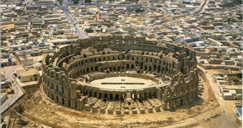 Fascinating Monuments Of Tunisia The Amphitheatre At El Jem Tunisien Tunisia And Also The Roman ...