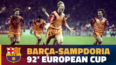 [EXTENDED HIGHLIGHTS] 1992 European Cup Final: FC Barcelona - Sampdoria ...