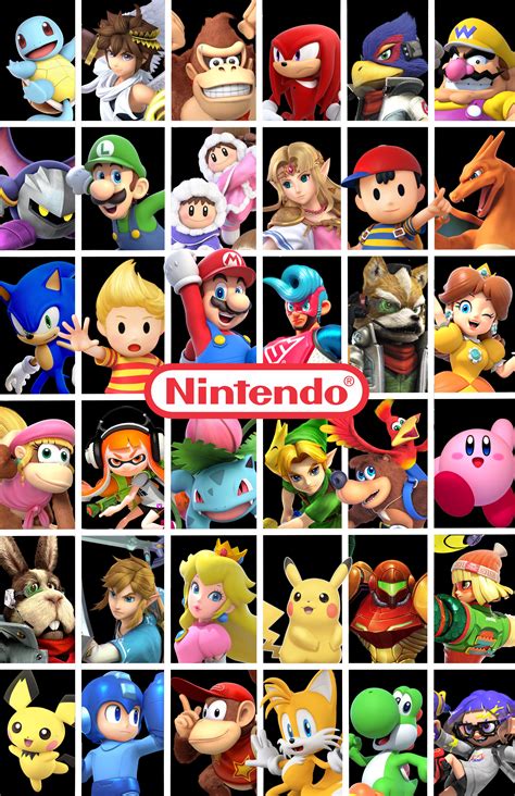 Made a little wallpaper with Nintendo characters : r/casualnintendo