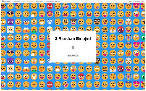 3 Random Emojis! ― Perchance Generator