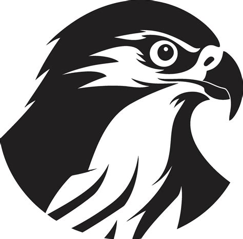 Black Falcon A Vector Logo Design for a Brand Thats Bold and Confident Black Falcon A Vector ...