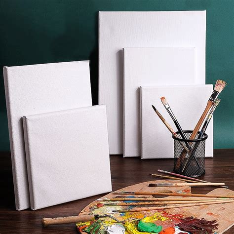 10 Pieces Cotton Wood Frame For Canvas Oil Painting Artist Painting Canvas Blank Cotton Canvas ...