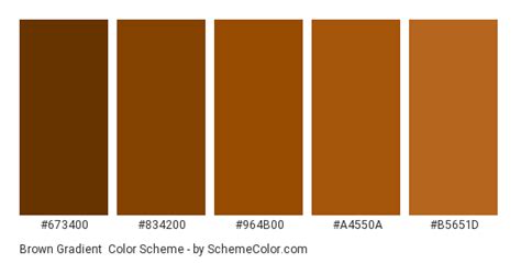 Brown Gradient Color Scheme » Brown » SchemeColor.com