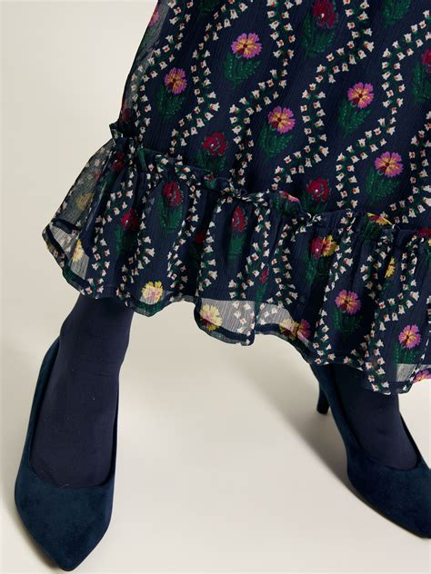 Buy Helena Navy Floral Printed Dress from the Joules online shop