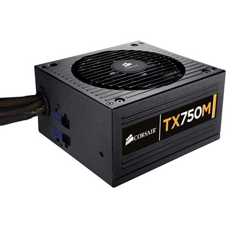 Corsair TX750M - 750W PSU Strømforsyning - 750 Watt - 0 - Fanless - 80 Plus Bronze certified