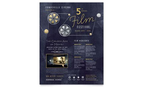 Film Festival Flyer Template Design