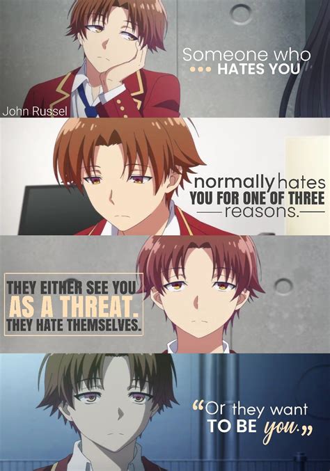 Classroom of the elite | Anime quotes inspirational, Anime quotes, Anime quotes funny