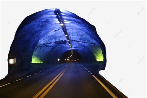 Laerdal Tunnel Norway Bright Curve Bergen, Inside, Blue, Direction PNG Transparent Image and ...