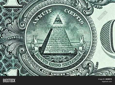 Pyramid On One Dollar Bill Image & Photo | Bigstock