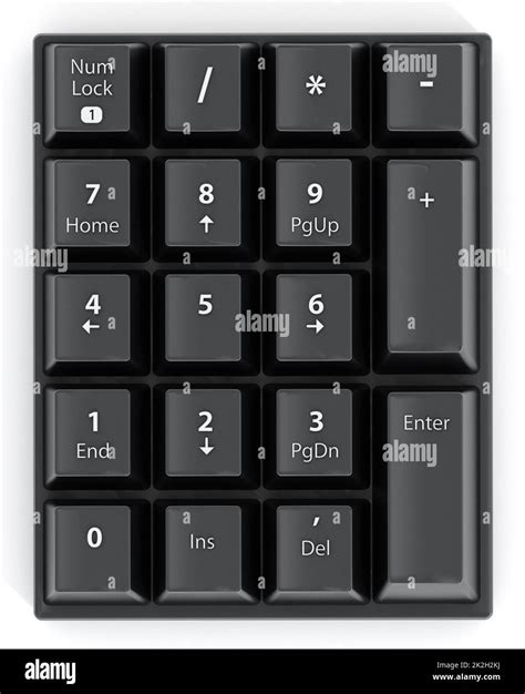 Numpad with number keys Stock Photo - Alamy