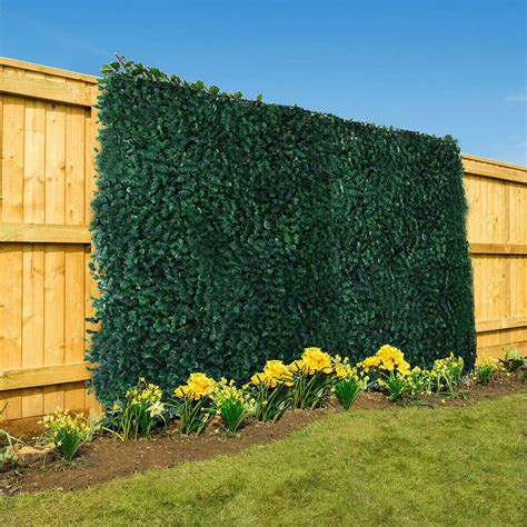 6pcs Artificial Hedge Panels Green Grass Backdrop Wall Fake Hedge for ...