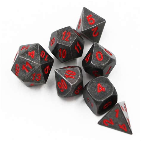 Black Tabletop RPG Metal Dice Set | Tabletop rpg, Rpg, Metal