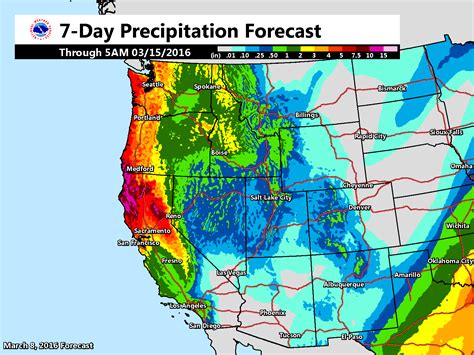 National Weather Map 7 Day Forecast - United States Map