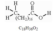 Stearic Acid Formula - Chemical Formula, Structure And Properties