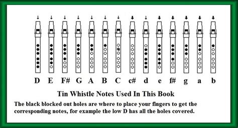 Tin Whistle Sheet Music Notes - Irish folk songs