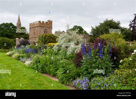 Broughton Castle, a medieval manor house and home to the Fiennes family ...