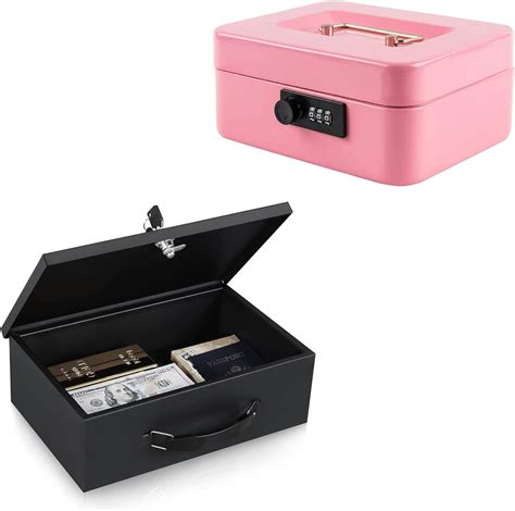 KYODOLED Fireproof Document Box with Key Lock,Safe Storage Box for Valuables,Fire Resistance ...