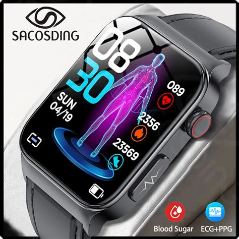 Blood Glucose Smart Watch Men Ecg Monitoring Blood Pressure Body ...