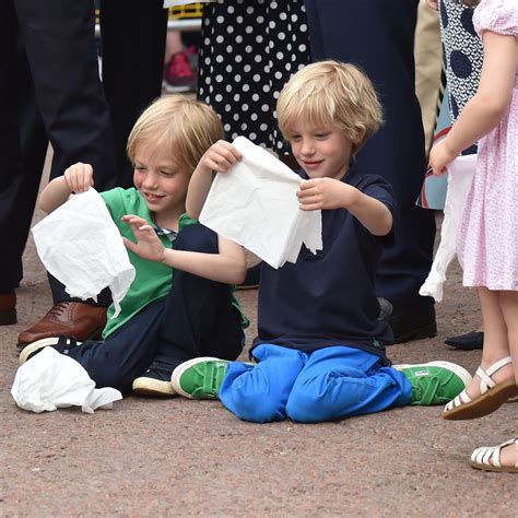 Queen Camilla supported by children Tom Parker Bowles and Laura Lopes ...