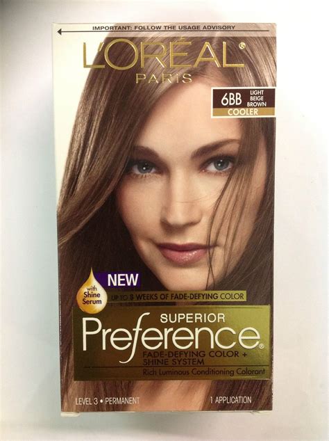 L'Oreal Paris Superior Preference # 6Bb Light Beige Brown . | Loreal ...