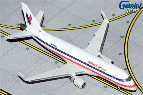 American Eagle Embraer ERJ E170-10000STD N760MQ Retro Livery Gemini Jets GJAAL2056 Scale 1:400 ...