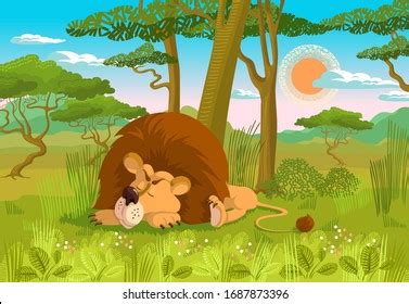 1,844 Lion Sleeping Jungle Images, Stock Photos, 3D objects, & Vectors ...