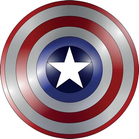 Marvel Captain America Shield Logo Badge Crest Emblem V002 Wall Sticker Self Adhesive Poster ...