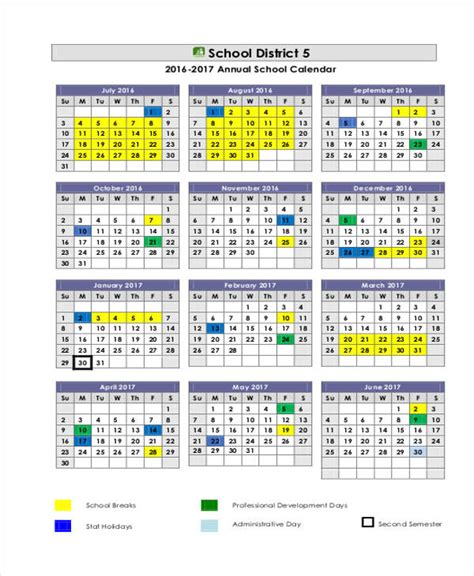 23+ School Calendar Templates - Word, PDF, Google Docs