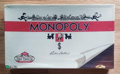 NEW Monopoly 1935 Deluxe 1st Ed Classic Reproduction w/WOOD CASE 2008 ...