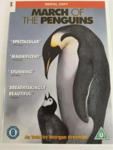 MARCH OF THE Penguins Narrator Morgan Freeman 2006 DVD Top-quality EUR ...