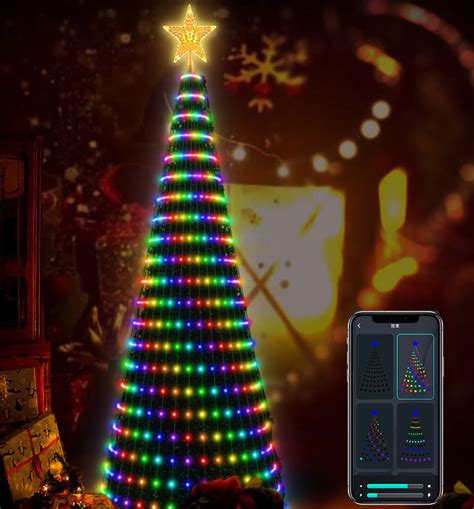 Bluetooth Color Changing LED Christmas Tree Lights With Remote