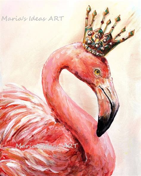 Flamingo art Pink Flamingo wall art Bird print Bird wall