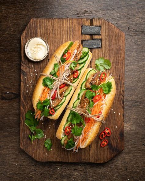 Premium Photo | Banh mi vietnamese sandwich