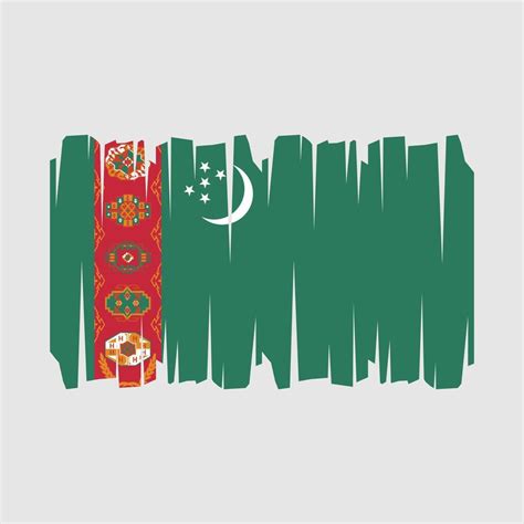 Turkmenistan Flag Vector 21764623 Vector Art at Vecteezy