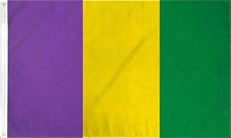 Mardi Gras Flag 3x5 FT