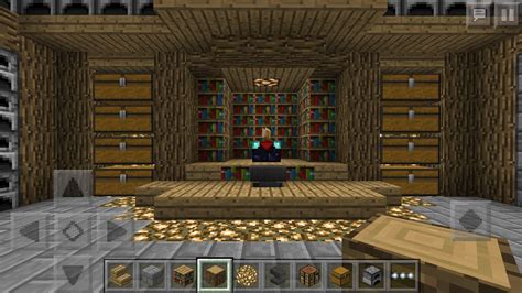 This is a minecraft PE storage room. | Minecraft storage, Minecraft room, Minecraft houses