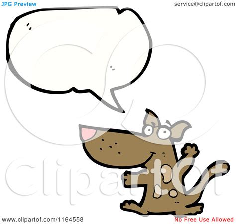 Cartoon of a Talking Dog - Royalty Free Vector Illustration by lineartestpilot #1164558