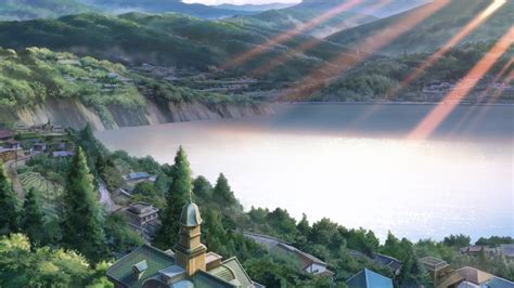 Image - Lake Itomori at sunrise.png | Kimi no Na wa. Wiki | FANDOM powered by Wikia