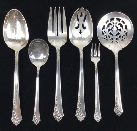 Lot - (6) Oneida Heirloom Sterling Silver Flatware