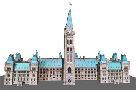 Canadian Parliament Buildings Paper Model - Made In Canada Gifts